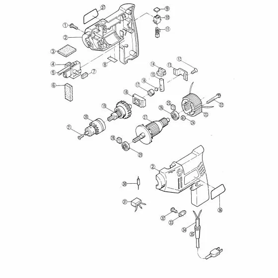 Ryobi PD1410AVRI Spare Parts List Type: 1000023992